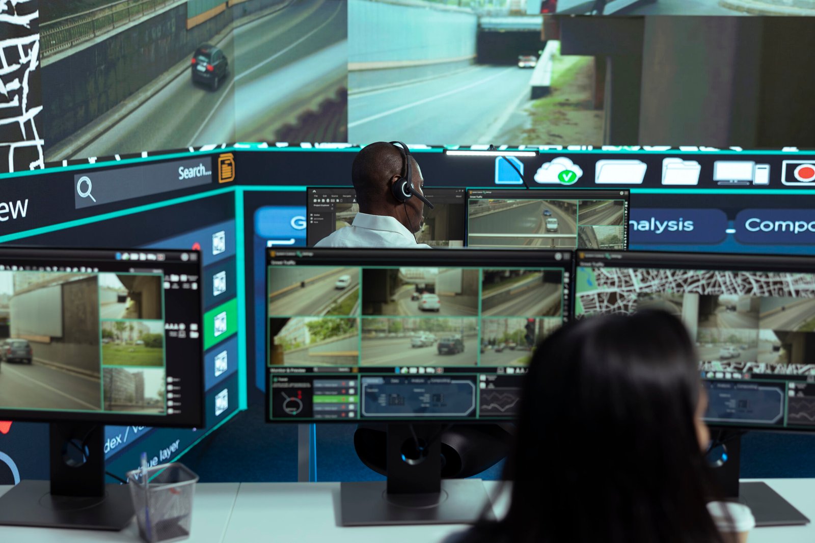 african american employee following delivery trucks around city 1 scaled